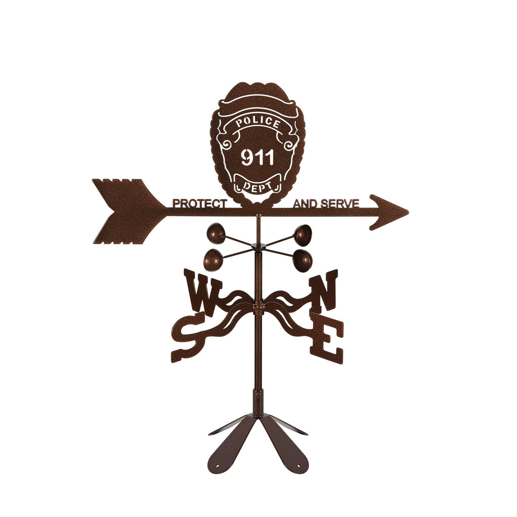 Police Badge Weathervane