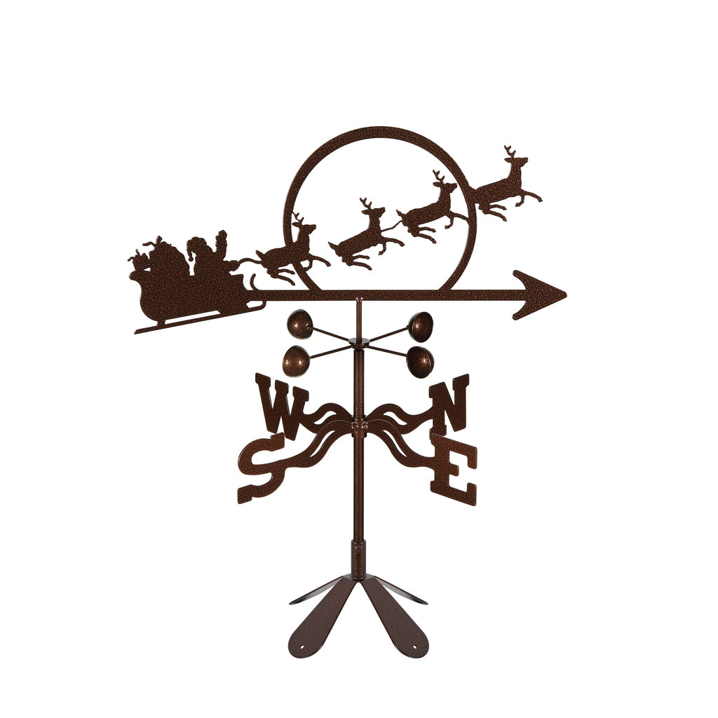 Santa With Sleigh Weathervane
