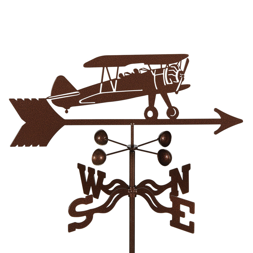 Biplane Airplane Weathervane