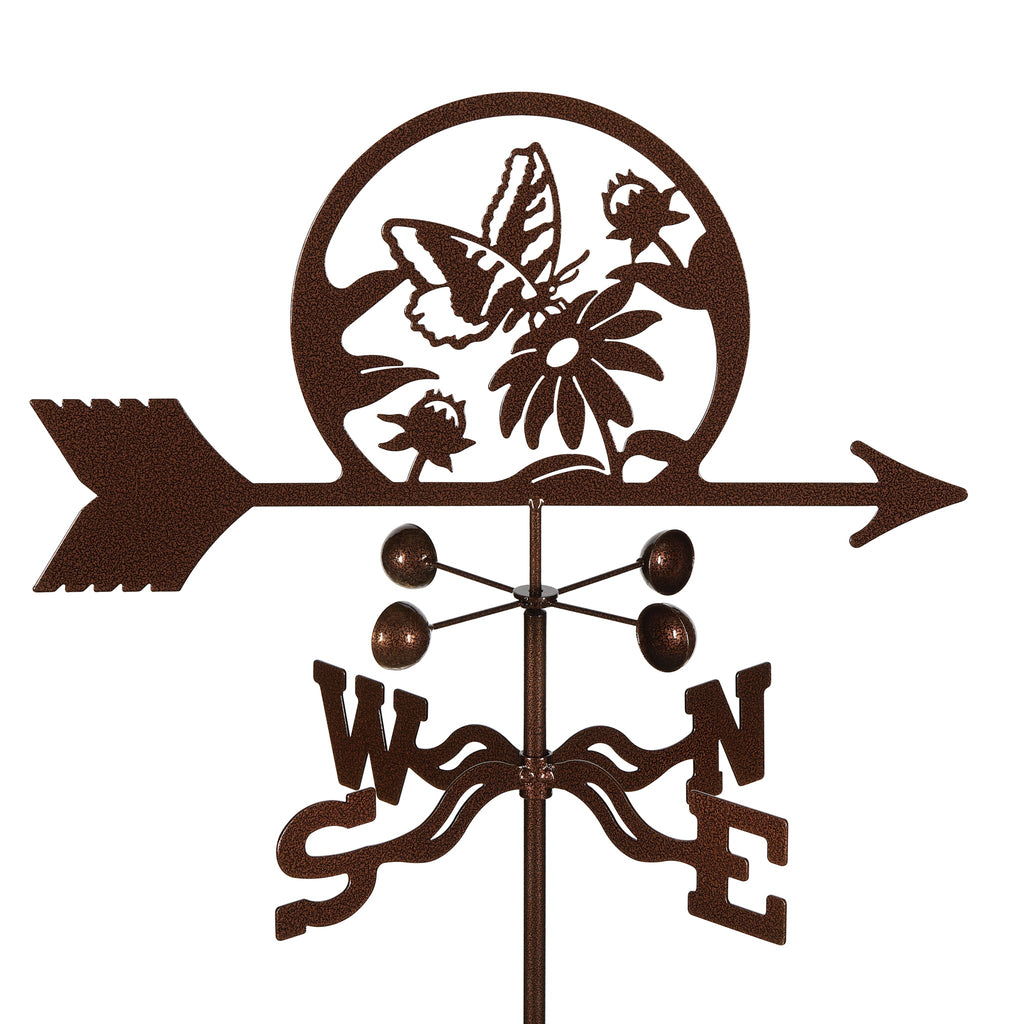 Butterfly & Flowers Weathervane
