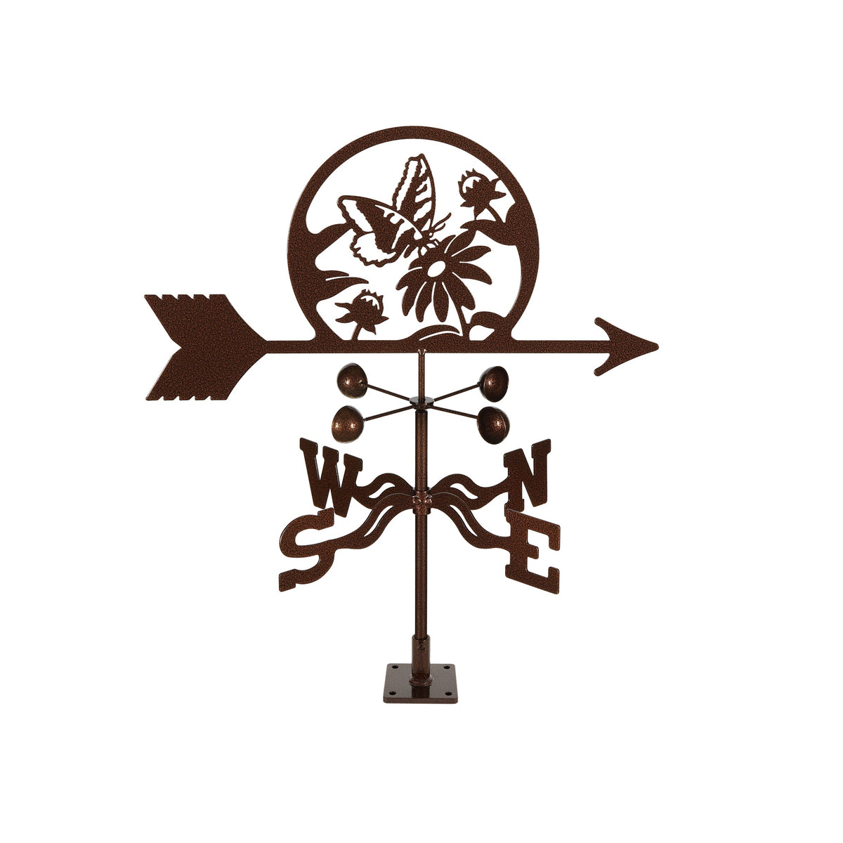Butterfly & Flowers Weathervane
