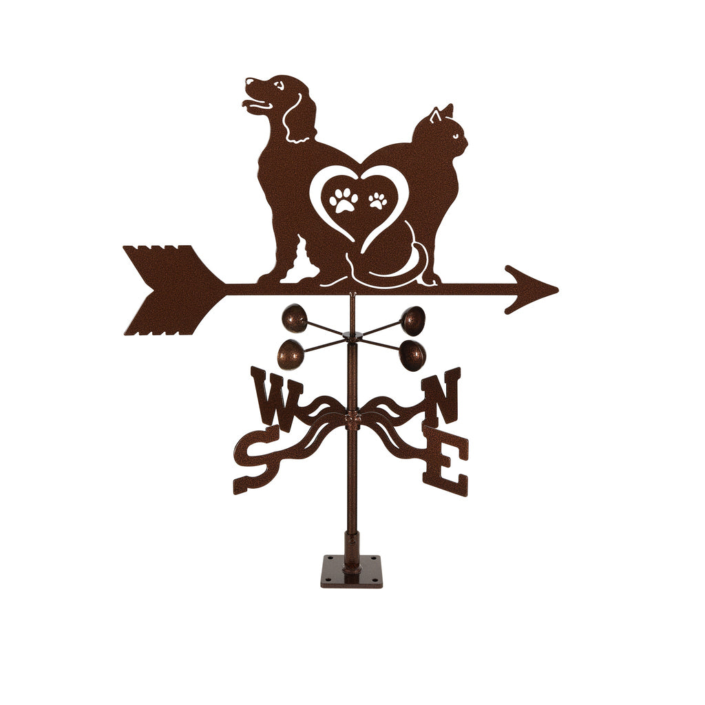 Cat and Dog (Love) Weathervane