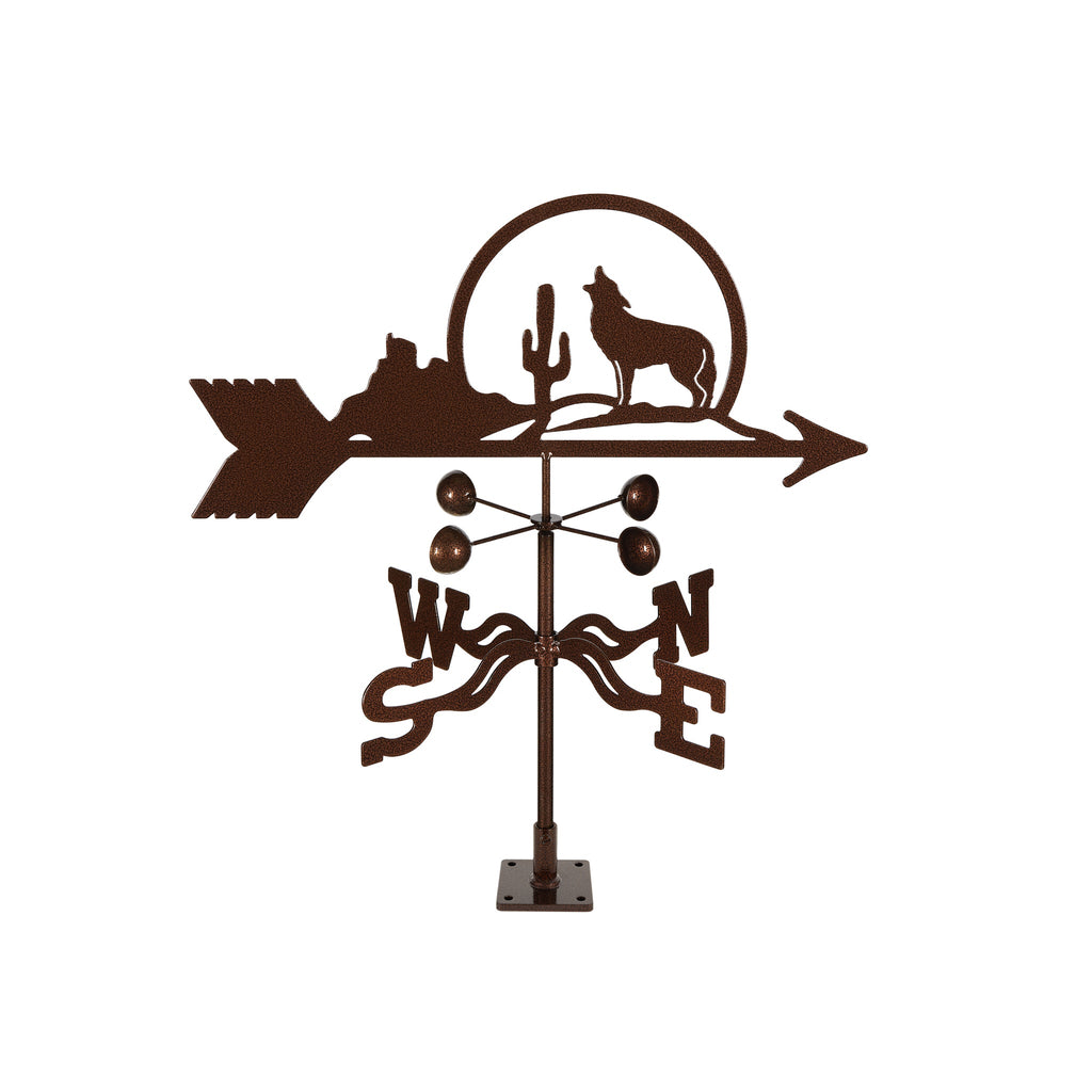 Coyote with Cactus Weathervane