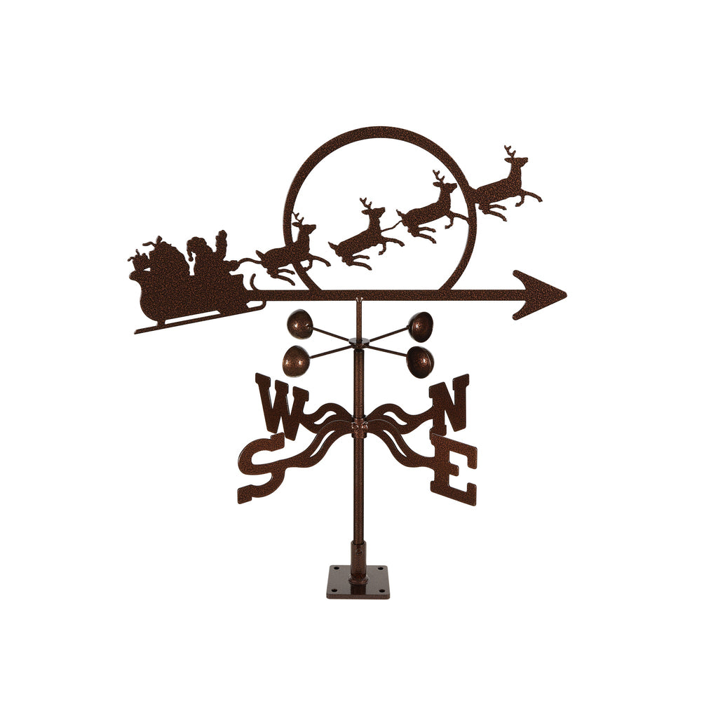 Santa With Sleigh Weathervane