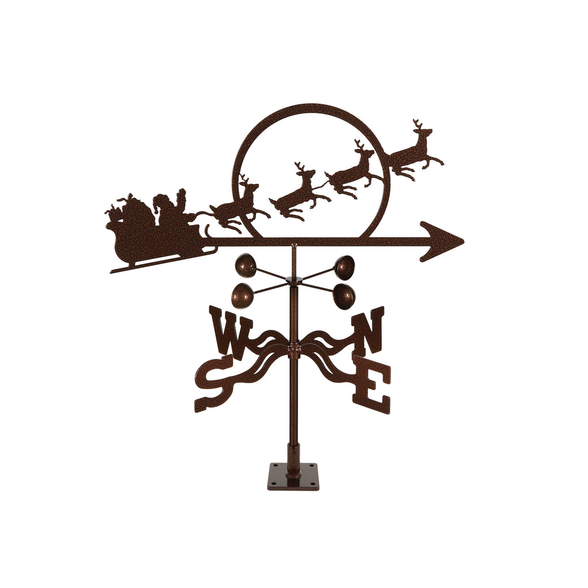 Santa With Sleigh Weathervane