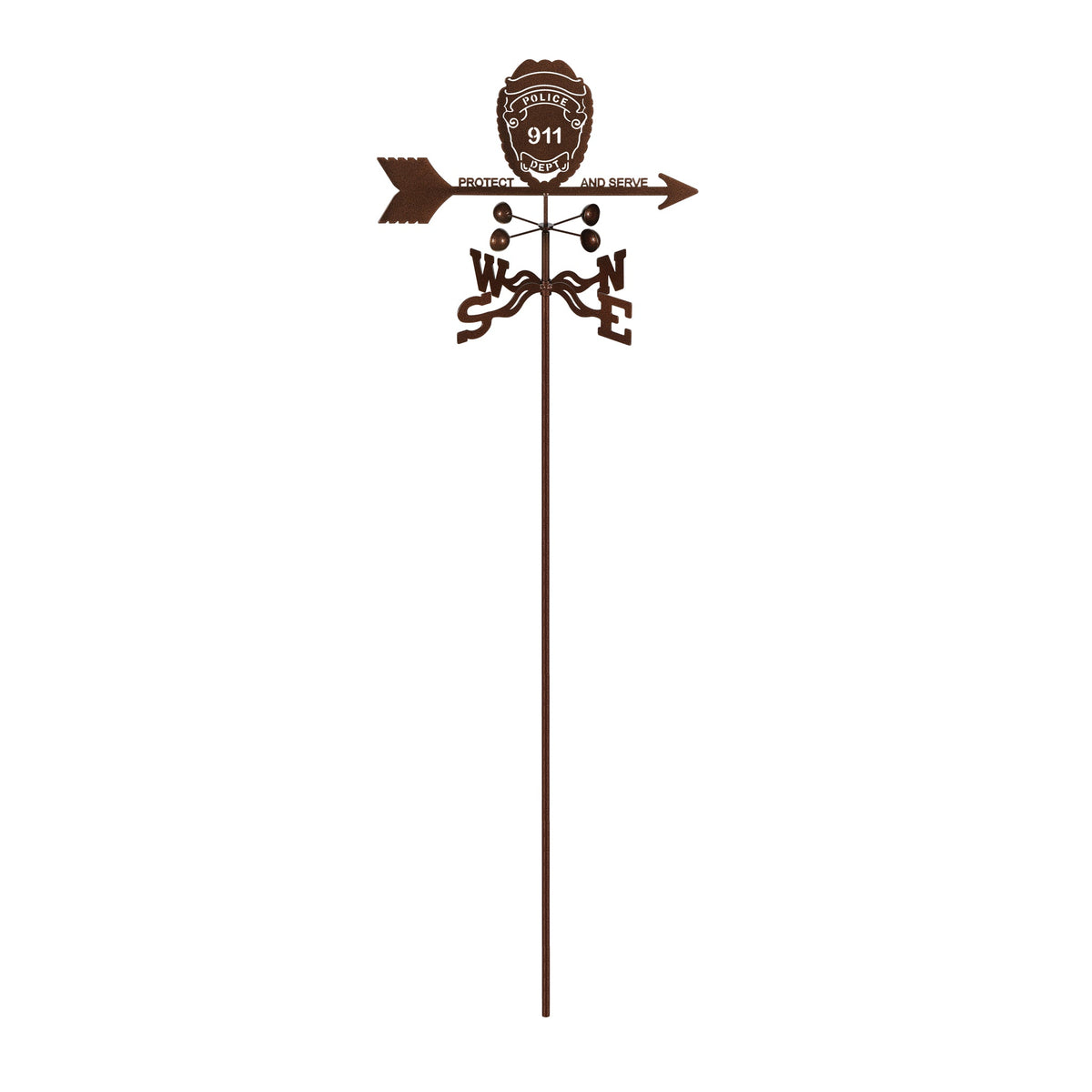 Police Badge Weathervane