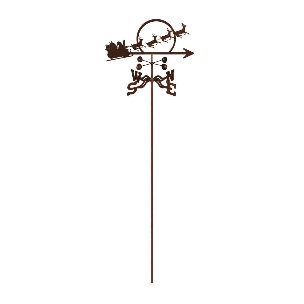 Santa With Sleigh Weathervane
