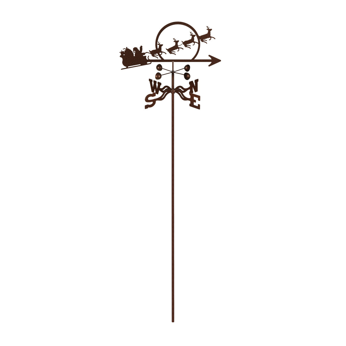 Santa With Sleigh Weathervane