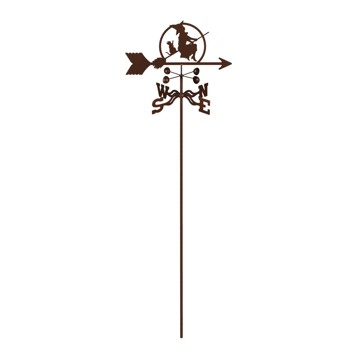 Witch On Broom Weathervane