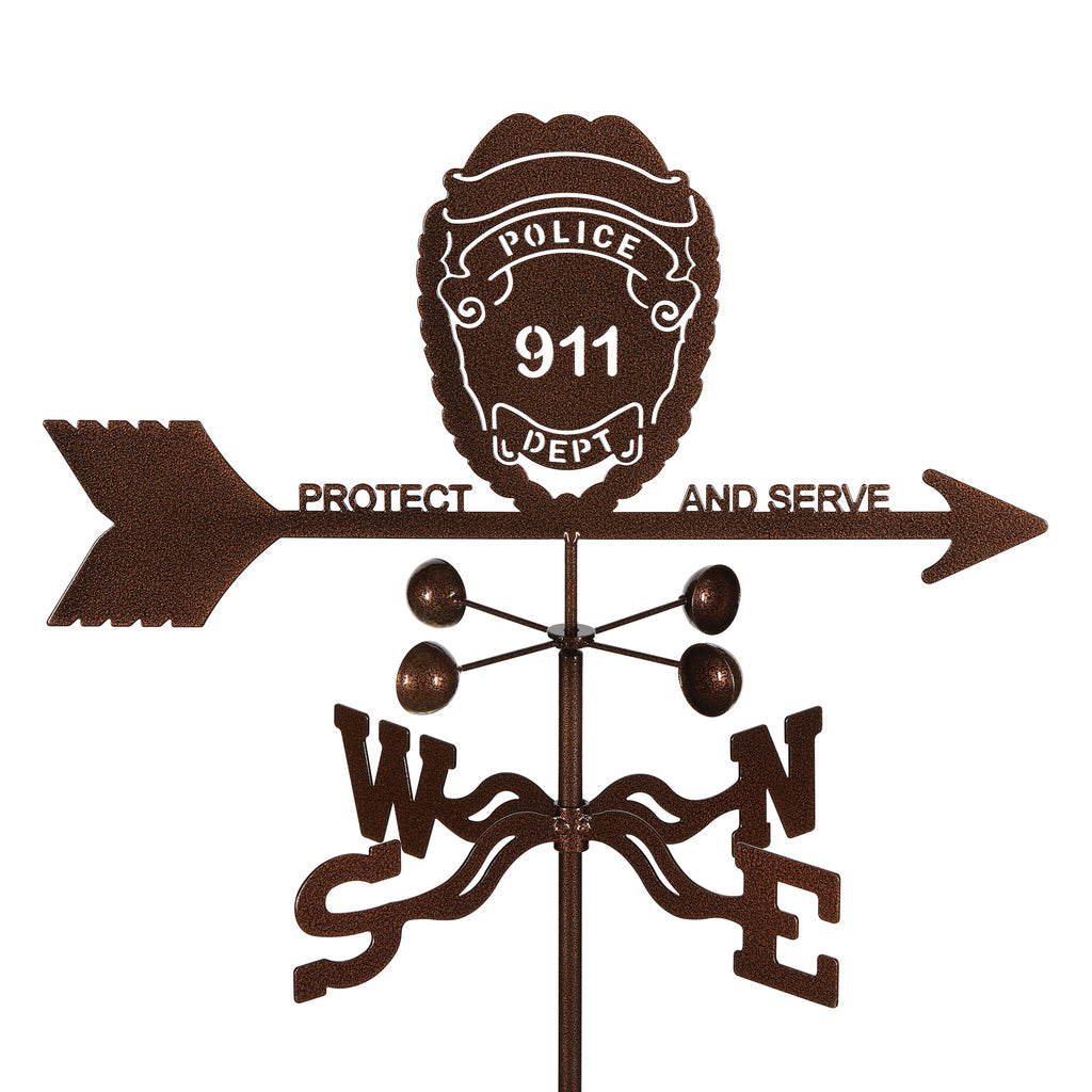 Police Badge Weathervane