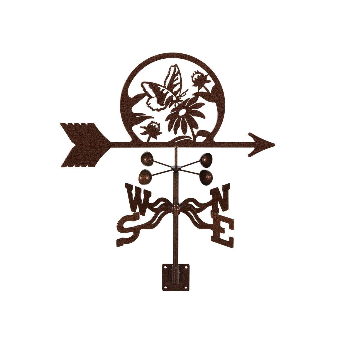 Butterfly & Flowers Weathervane