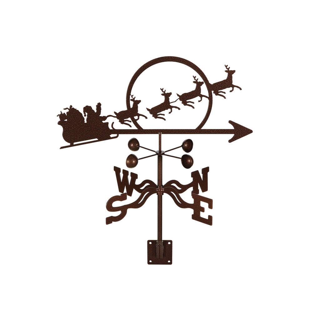 Santa With Sleigh Weathervane