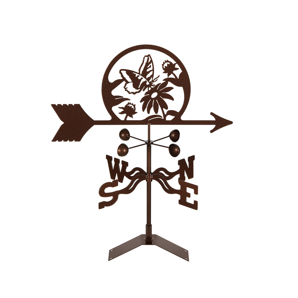 Butterfly & Flowers Weathervane