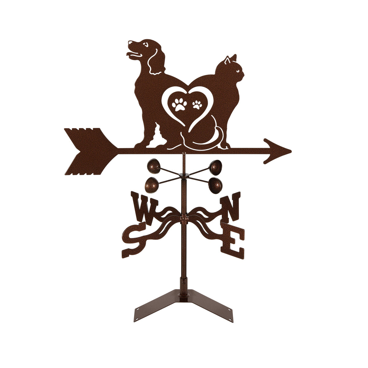 Cat and Dog (Love) Weathervane