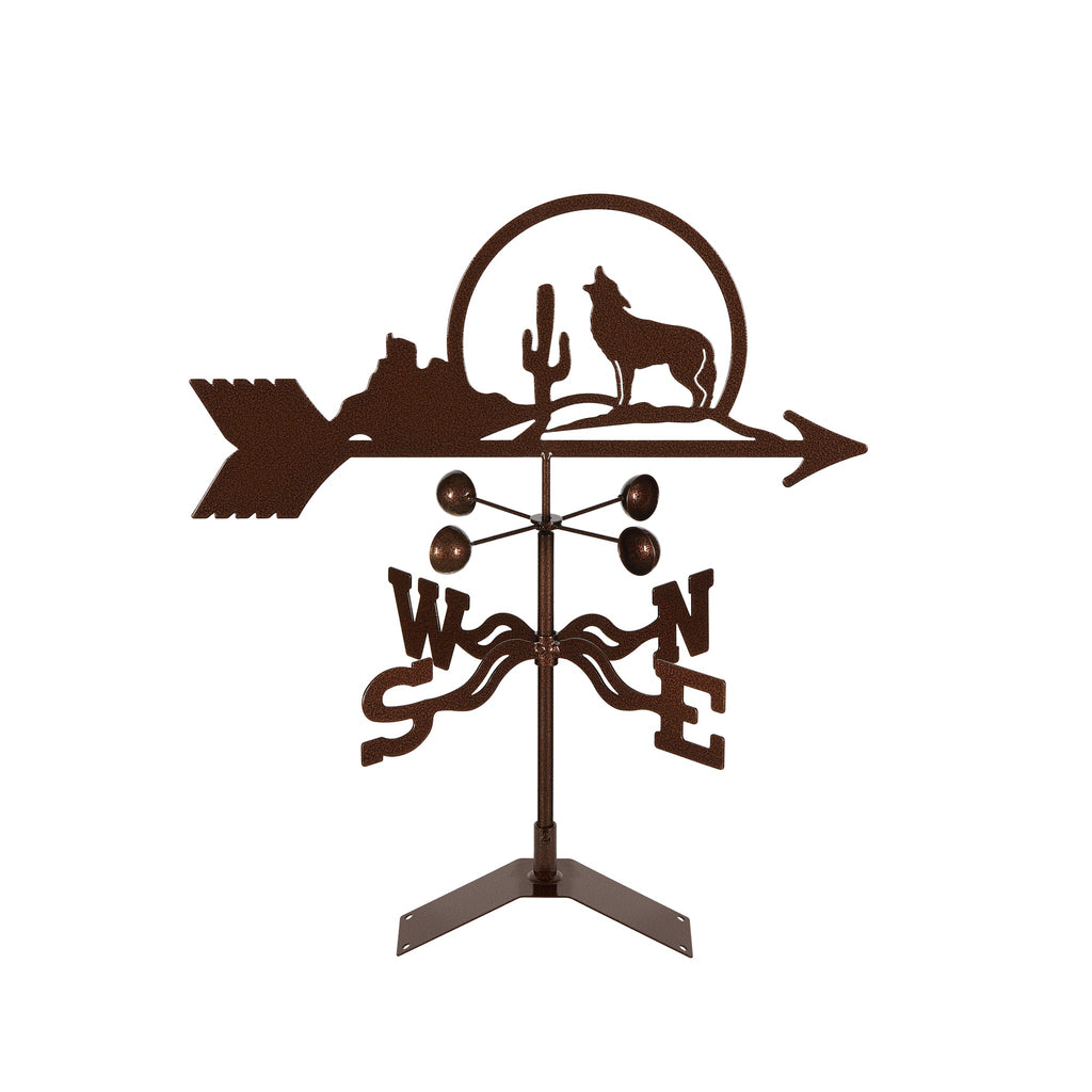 Coyote with Cactus Weathervane