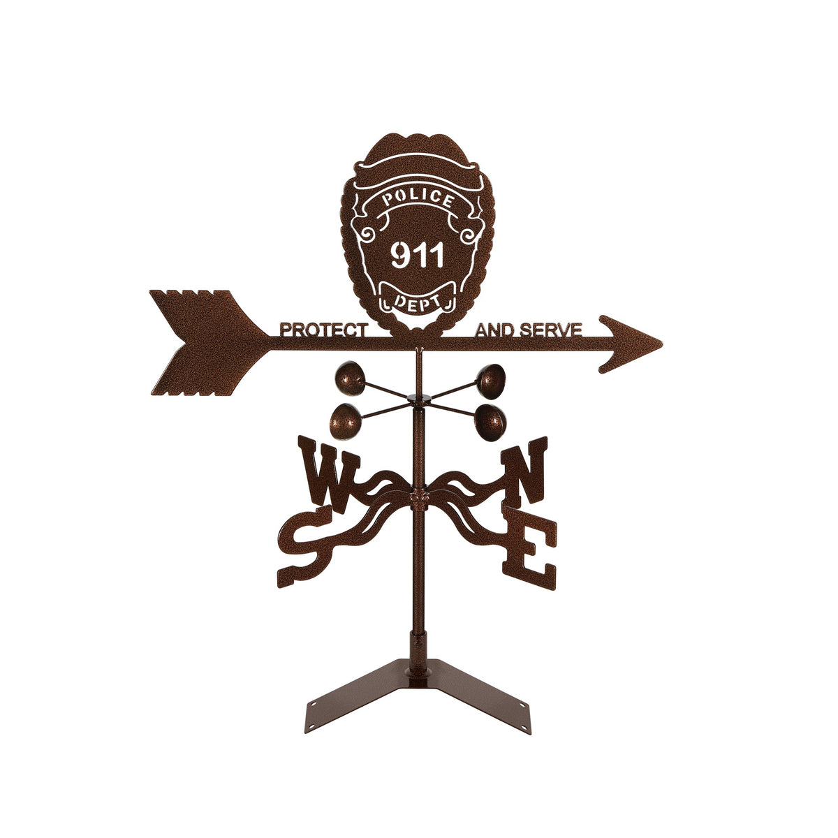 Police Badge Weathervane