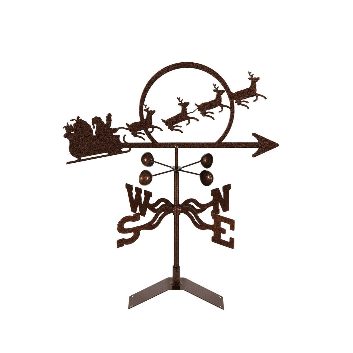 Santa With Sleigh Weathervane