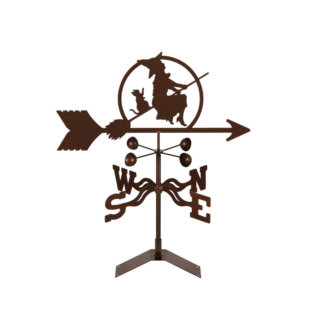 Witch On Broom Weathervane
