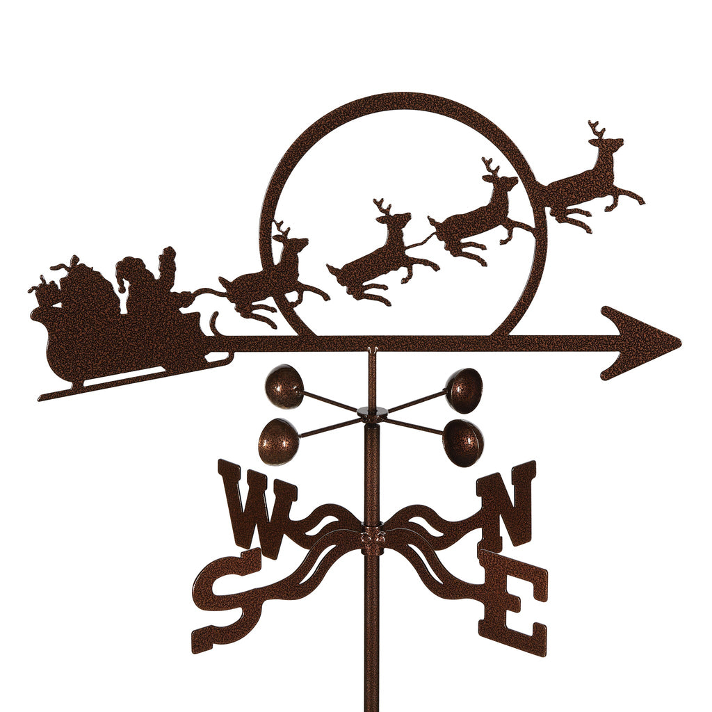 Santa With Sleigh Weathervane
