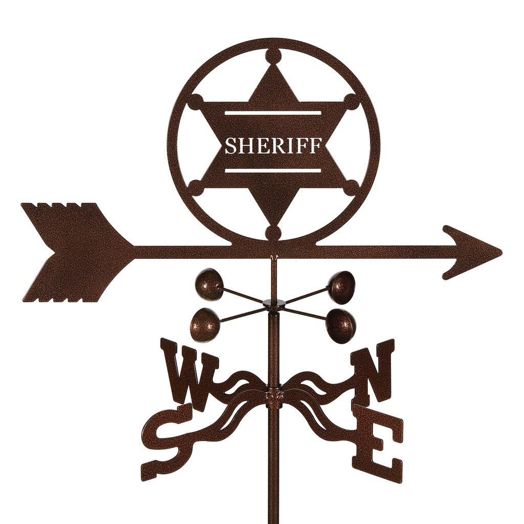 Sheriff 6 pt. Badge Weathervane