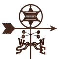 Sheriff 6 pt. Badge Weathervane