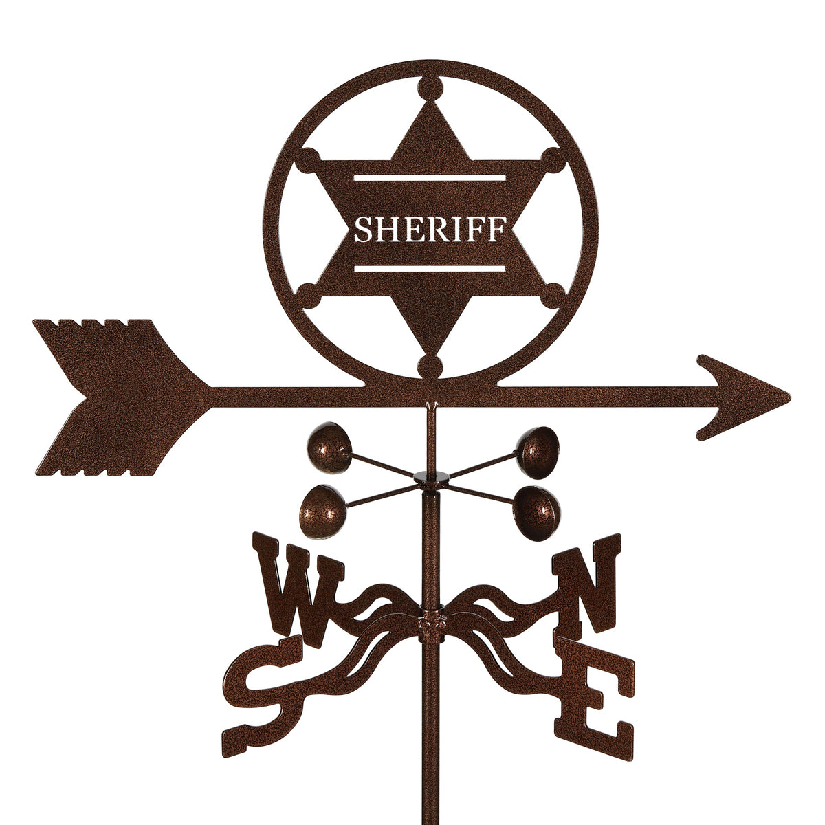 Sheriff 6 pt. Badge Weathervane