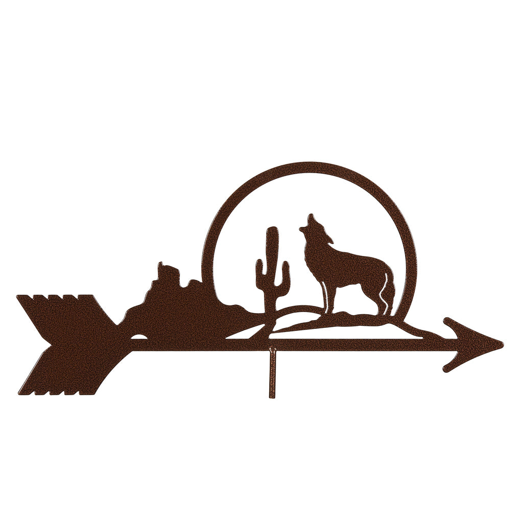 Coyote with Cactus Weathervane