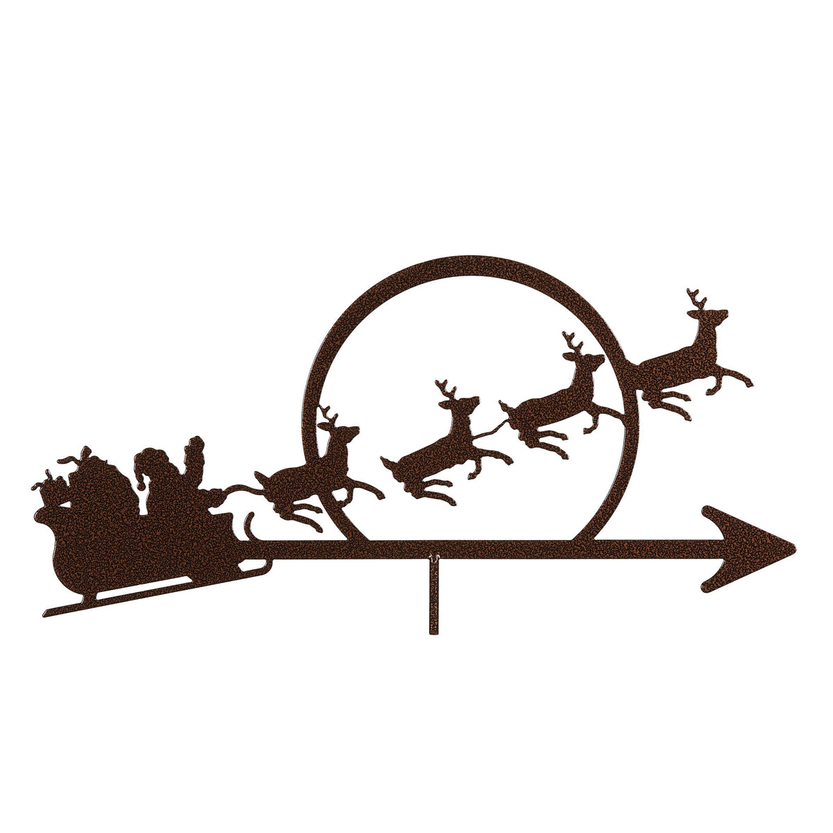 Santa With Sleigh Weathervane